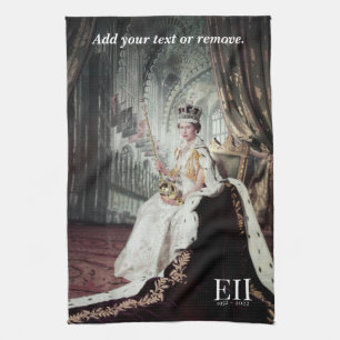 Linge De Cuisine la reine Elizabeth II le jour du couronnement,