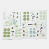 Linge De Cuisine La rétro moitié du siècle de Martini moderne (Horizontal)