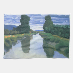 Linge De Cuisine La Rivière à Berville par Felix Vallotton, Beaux-a