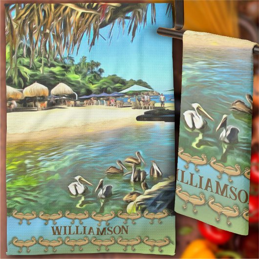 Linge De Cuisine La rivière rencontre l'océan 0330