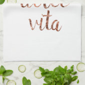 Linge De Cuisine La rose Dolce Vita d'or (Plié)