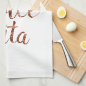 Linge De Cuisine La rose Dolce Vita d'or (Quart Plié)