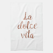 Linge De Cuisine La rose Dolce Vita d'or (Vertical)