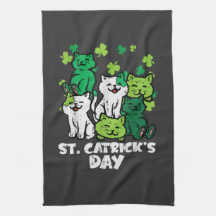 Linge De Cuisine La Saint-Patrick Fête des chats de la Saint-Patric