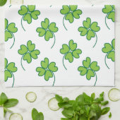 Linge De Cuisine La Saint-Patrick Trèfle à quatre feuilles (Plié)