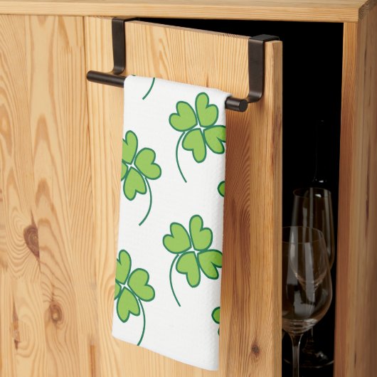 Linge De Cuisine La Saint-Patrick Trèfle à quatre feuilles (Pliage en tiers)