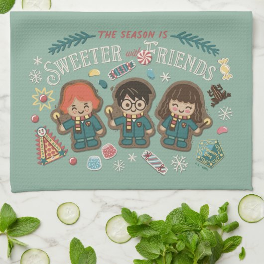 Linge De Cuisine La saison est plus douce avec les amis (Plié)