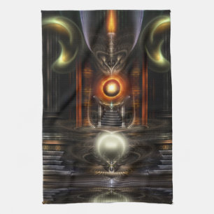 Linge De Cuisine La Salle du Trône L'art fractal