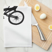 Linge De Cuisine La silhouette des VTT - Choisir la couleur arrière (Quart Plié)