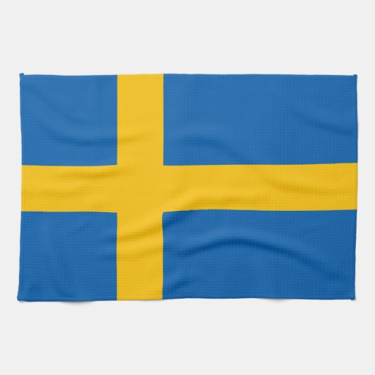 Linge De Cuisine La Suède - drapeau suédois (Horizontal)