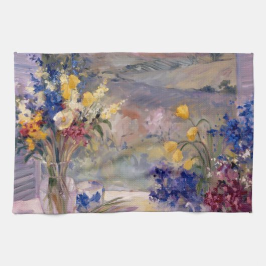 Linge De Cuisine La Toscane florale (Horizontal)