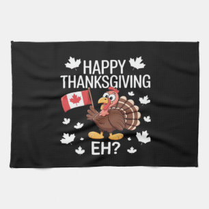Linge De Cuisine La Turquie avec le Canada Bon thanksgiving Drapeau