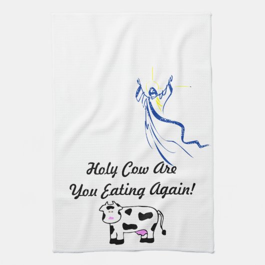 Linge De Cuisine La vache sainte sont vous mangeant encore ! (Vertical)