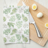 Linge De Cuisine La verdure de forêt modèlent (Quart Plié)