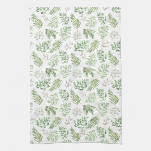 Linge De Cuisine La verdure de forêt modèlent (Vertical)