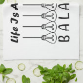 Linge De Cuisine La vie, c'est l'équilibre de l'inspiration de moti (Plié)