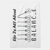 Linge De Cuisine La vie, c'est l'équilibre de l'inspiration de moti (Vertical)