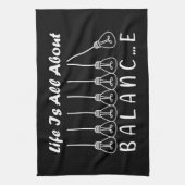 Linge De Cuisine La vie, c'est l'équilibre de l'inspiration de moti (Vertical)