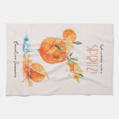 Linge De Cuisine La Vie Chic Est Meilleure Avec L'Aquarelle Spritz (Horizontal)