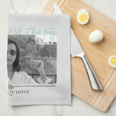 Linge De Cuisine La vie du Parti - Le Lotus Blanc (Quart Plié)