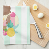 Linge De Cuisine La vie est courte Manger plus de glace Crème (Quart Plié)