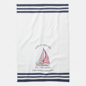 Linge De Cuisine La vie est meilleure au lac Nautique (Vertical)