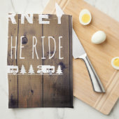 Linge De Cuisine La vie est un voyage apprécient le campeur (Quart Plié)