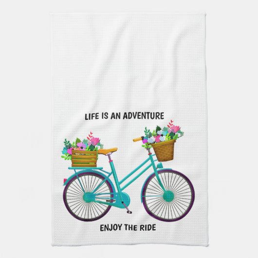 Linge De Cuisine La vie est une aventure (Vertical)