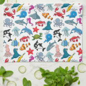 Linge De Cuisine La vie marine (Plié)