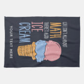 Linge De Cuisine La vie n'est pas tout sur la maths aussi la crème (Horizontal)