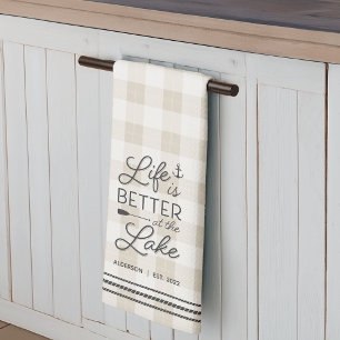 Linge De Cuisine La vie personnalisée est meilleure au lac Plaid