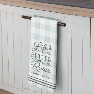 Linge De Cuisine La vie personnalisée est meilleure sur la rivière