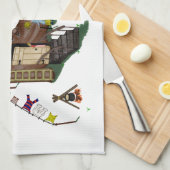 Linge De Cuisine La Vieille Femme Dans La Chaussure (Quart Plié)