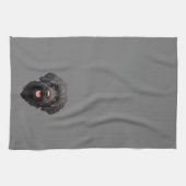Linge De Cuisine Labradoodle Chien noir (Horizontal)