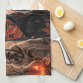 Linge De Cuisine Labrador Halloween Éffrayant (Quart Plié)