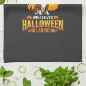 Linge De Cuisine Labrador Halloween Grand-mère Conception de chien_ (Plié)