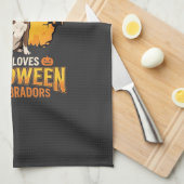 Linge De Cuisine Labrador Halloween Grand-mère Conception de chien_ (Quart Plié)