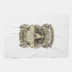 Linge De Cuisine Labrador Lady Dog Crown Shield_1