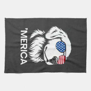 Linge De Cuisine Labrador patriotique drapeau américain quatrième j