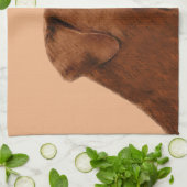 Linge De Cuisine Labrador Retriever (Chocolat) Peinture - Chien Art (Plié)