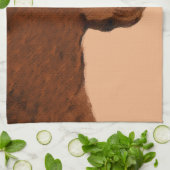 Linge De Cuisine Labrador Retriever (Chocolat) Peinture - Chien Art (Plié)