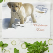 Linge De Cuisine Labrador Retriever Christmas (Plié)