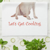 Linge De Cuisine Labrador Retriever Jaune Cuisine (Plié)
