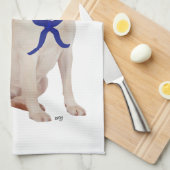 Linge De Cuisine Labrador Retriever Jaune Marin (Quart Plié)