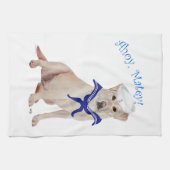 Linge De Cuisine Labrador Retriever Jaune Marin (Horizontal)