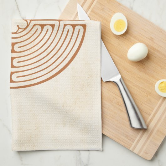 Linge De Cuisine Labyrinthe de Chartres (Quart Plié)