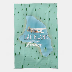 Linge De Cuisine Lac Blanc,Chamonix, carte de France