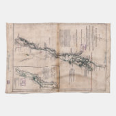 Linge De Cuisine Lac Champlain Lake George Crown Point Map (1776) (Horizontal)