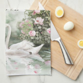 Linge De Cuisine Lac des Cygnes Fleurs de Roses Roses Bridal Shower (Quart Plié)