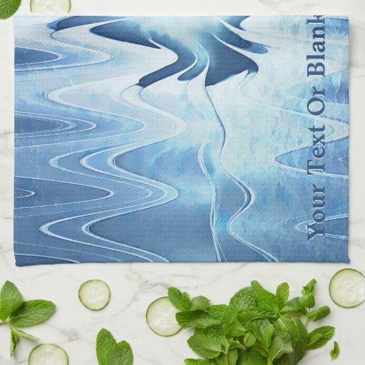 Linge De Cuisine Lac glaciaire (Plié)